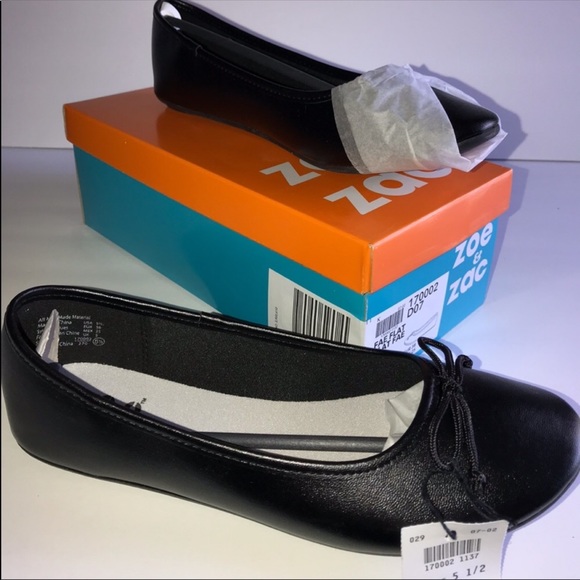 Zac & Zoe Other - Zac & Zoe Girls Fae Black Flats NWT